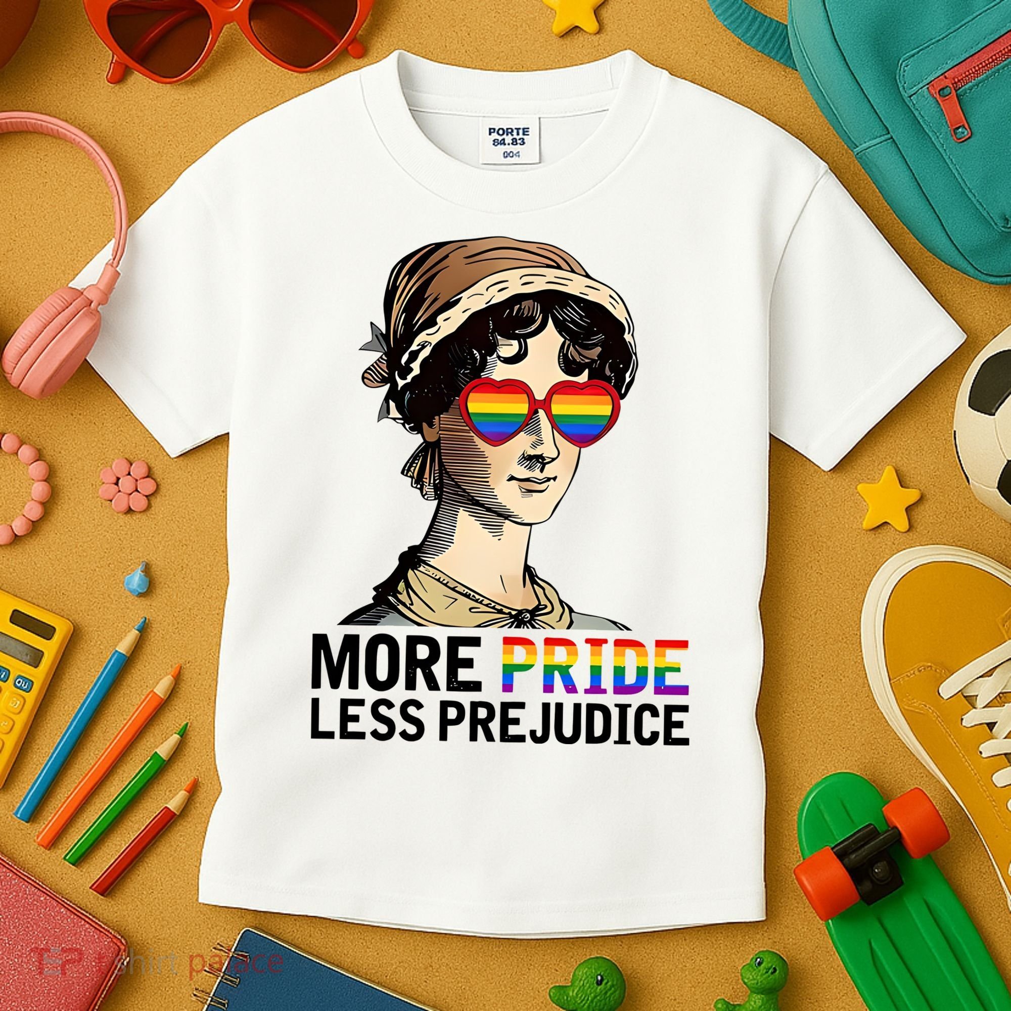 More Pride Less Prejudice Kids T-Shirt