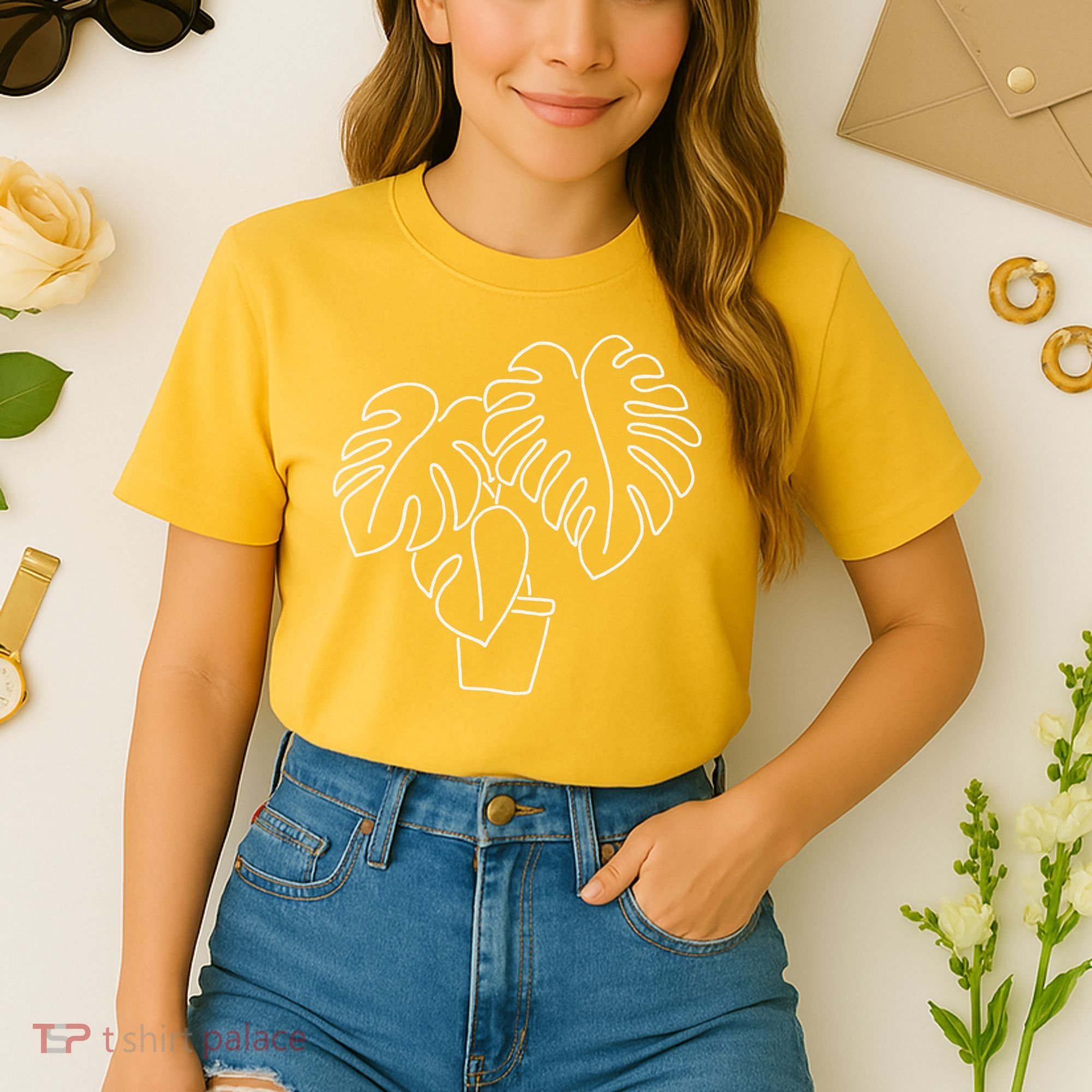 Monstera Plant Lady Botanical Plant Mama Crewneck  Comfort Colors Boxy T-Shirt