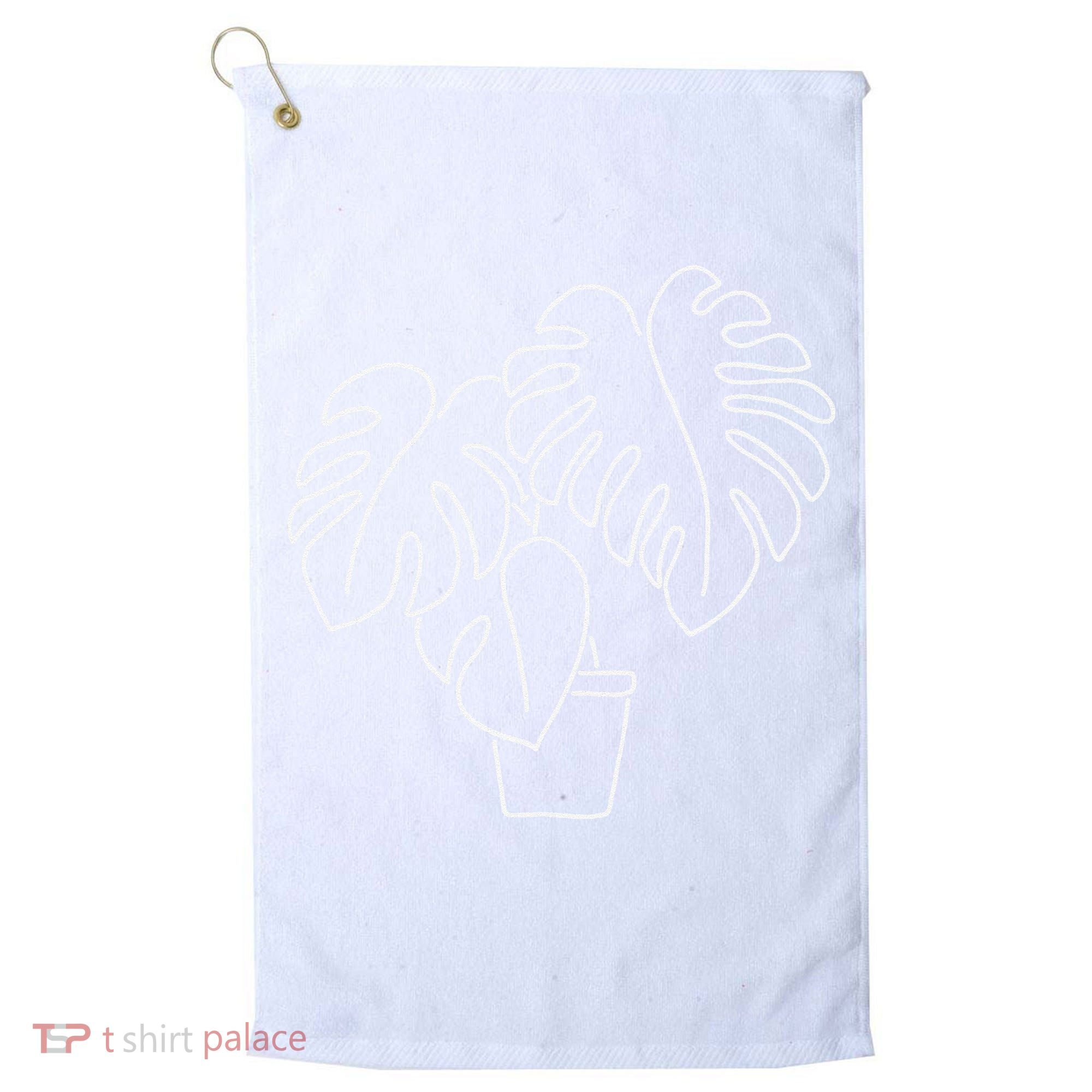 Monstera Plant Lady Botanical Plant Mama Crewneck  Golf Towel