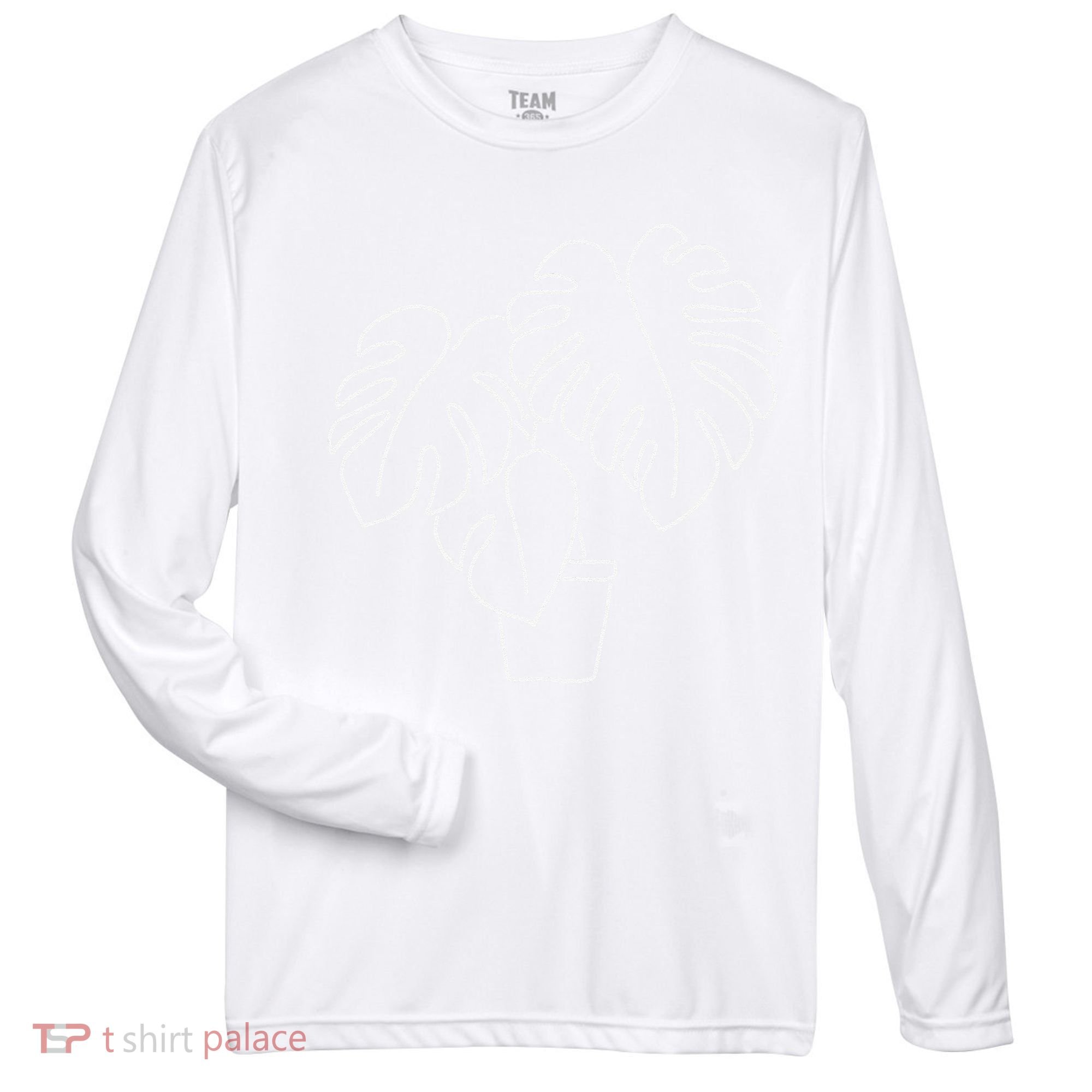 Monstera Plant Lady Botanical Plant Mama Crewneck  Zone Performance Long-Sleeve T-Shirt