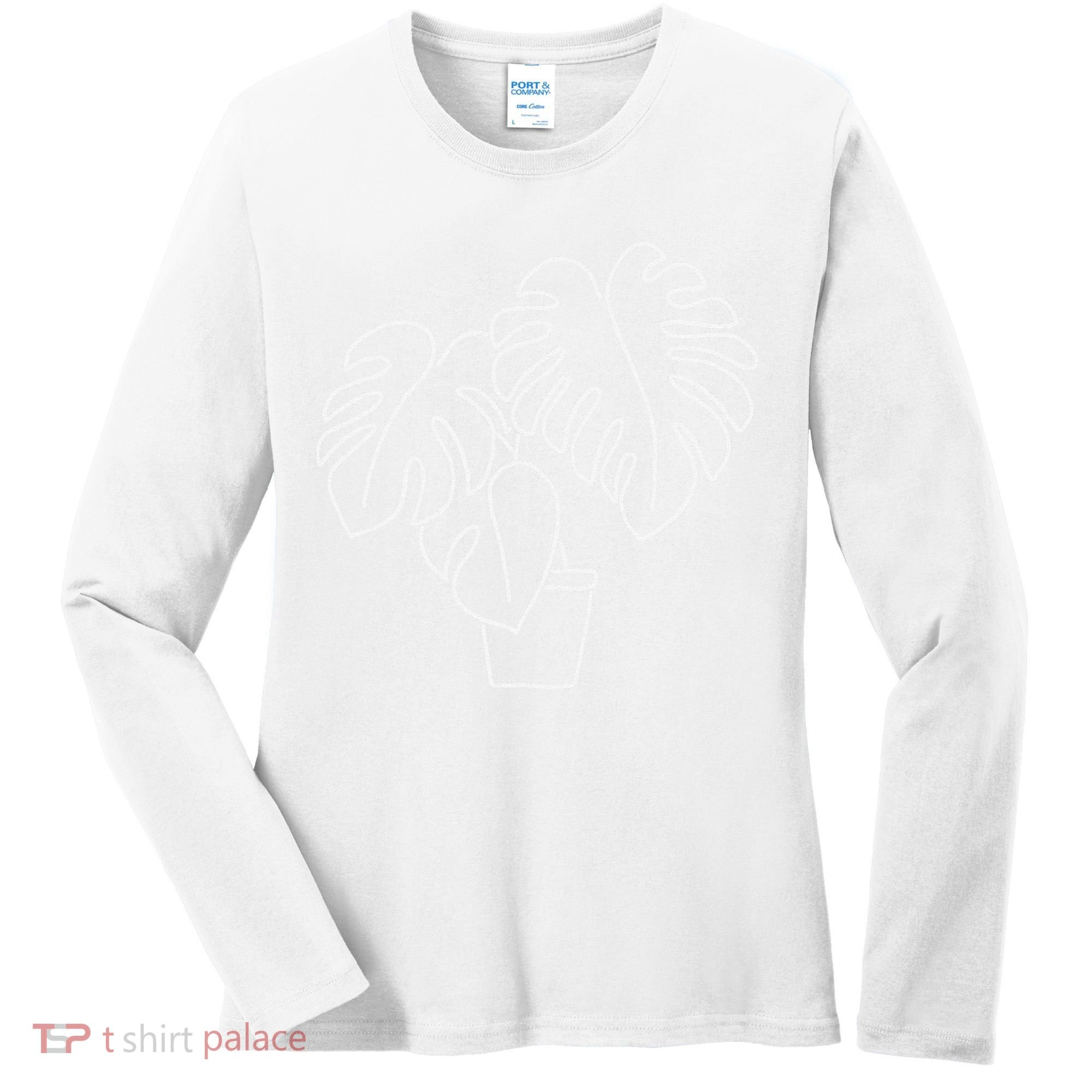 Monstera Plant Lady Botanical Plant Mama Crewneck  Women's Long Sleeve Shirt