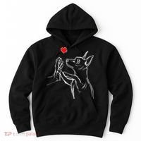 Min Pin Love Miniature Pinscher Dog Mom Hoodie thumb 0