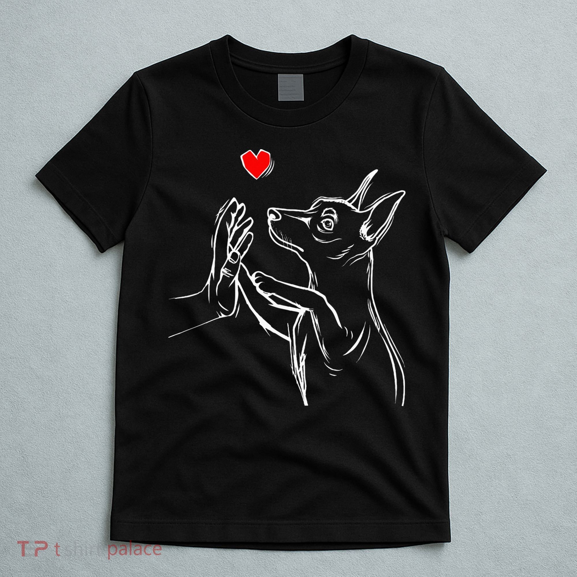 Min Pin Love Miniature Pinscher Dog Mom T-Shirt
