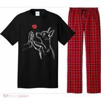 Min Pin Love Miniature Pinscher Dog Mom Pajama Set thumb 0