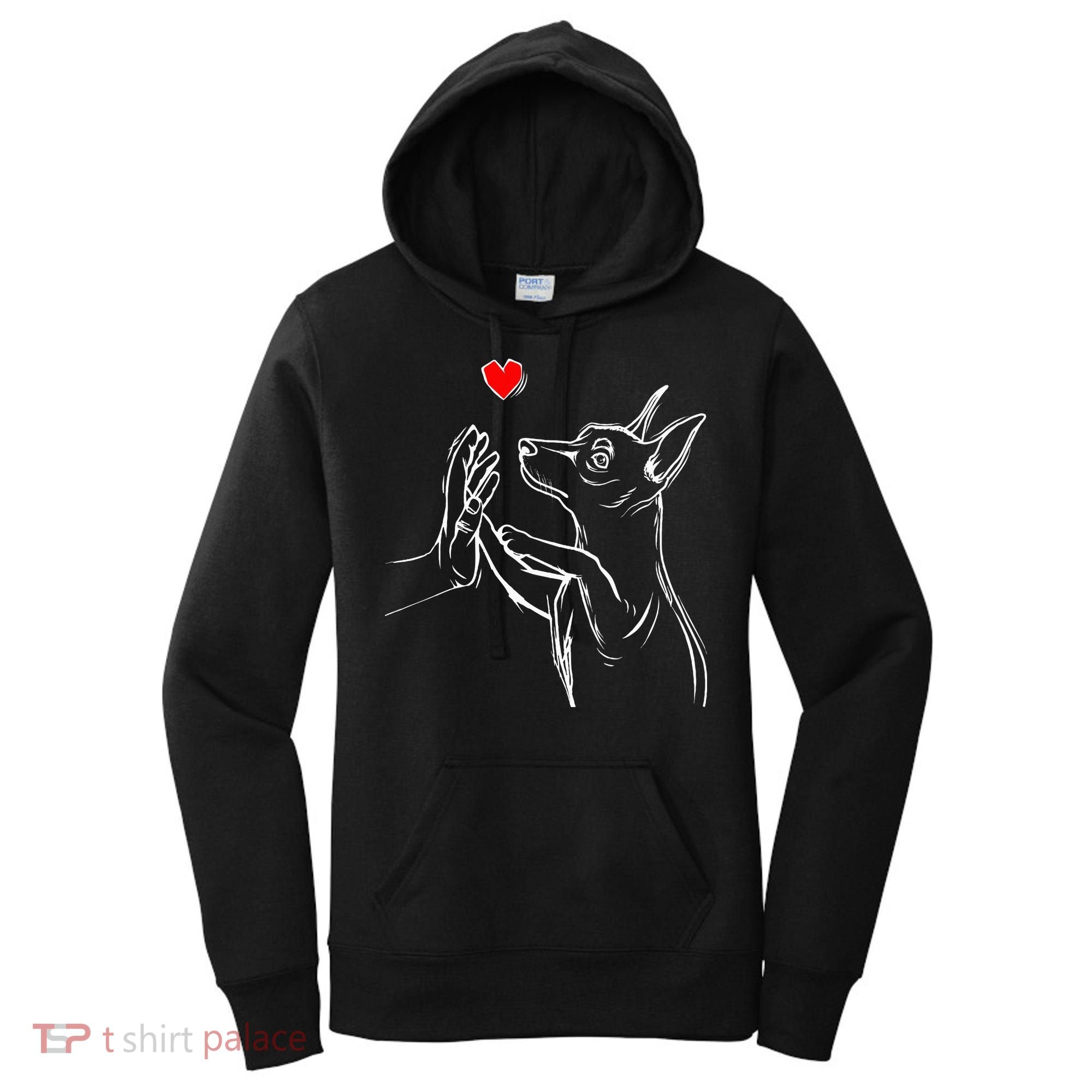 Min Pin Love Miniature Pinscher Dog Mom Women's Hoodie