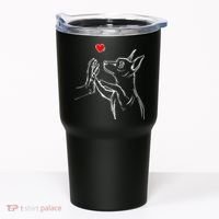 Min Pin Love Miniature Pinscher Dog Mom Tumbler thumb 0