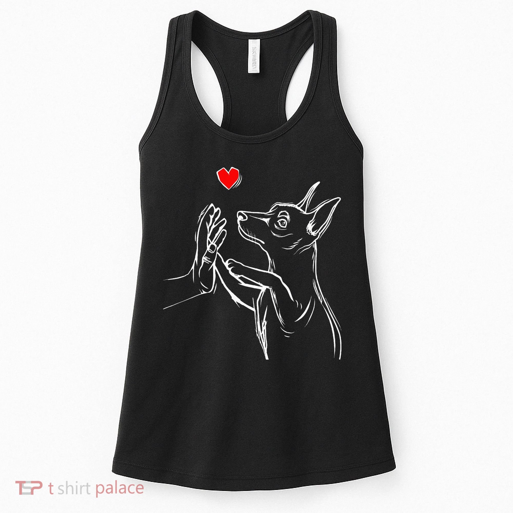 Min Pin Love Miniature Pinscher Dog Mom Women's Tank Top