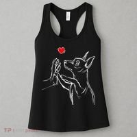 Min Pin Love Miniature Pinscher Dog Mom Women's Tank Top thumb 3