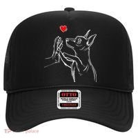 Min Pin Love Miniature Pinscher Dog Mom Hat thumb 0