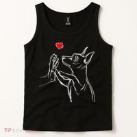 Min Pin Love Miniature Pinscher Dog Mom Tank Top thumb 2