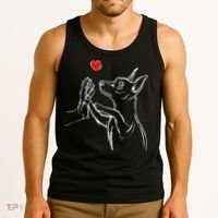 Min Pin Love Miniature Pinscher Dog Mom Tank Top thumb 3