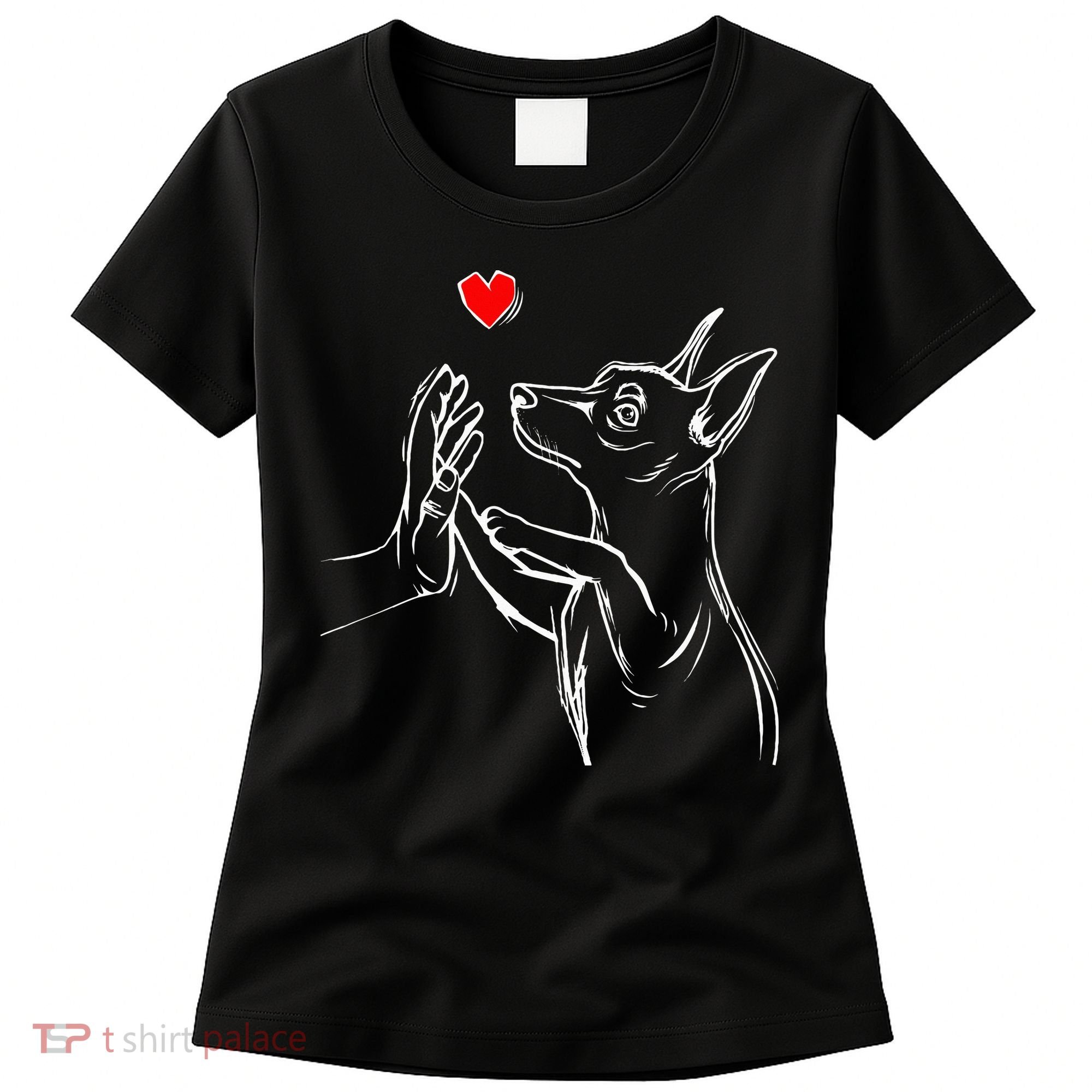 Min Pin Love Miniature Pinscher Dog Mom Women's T-Shirt