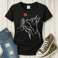 Min Pin Love Miniature Pinscher Dog Mom Women's T-Shirt thumb 3