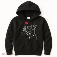 Min Pin Love Miniature Pinscher Dog Mom Kids Hoodie thumb 0