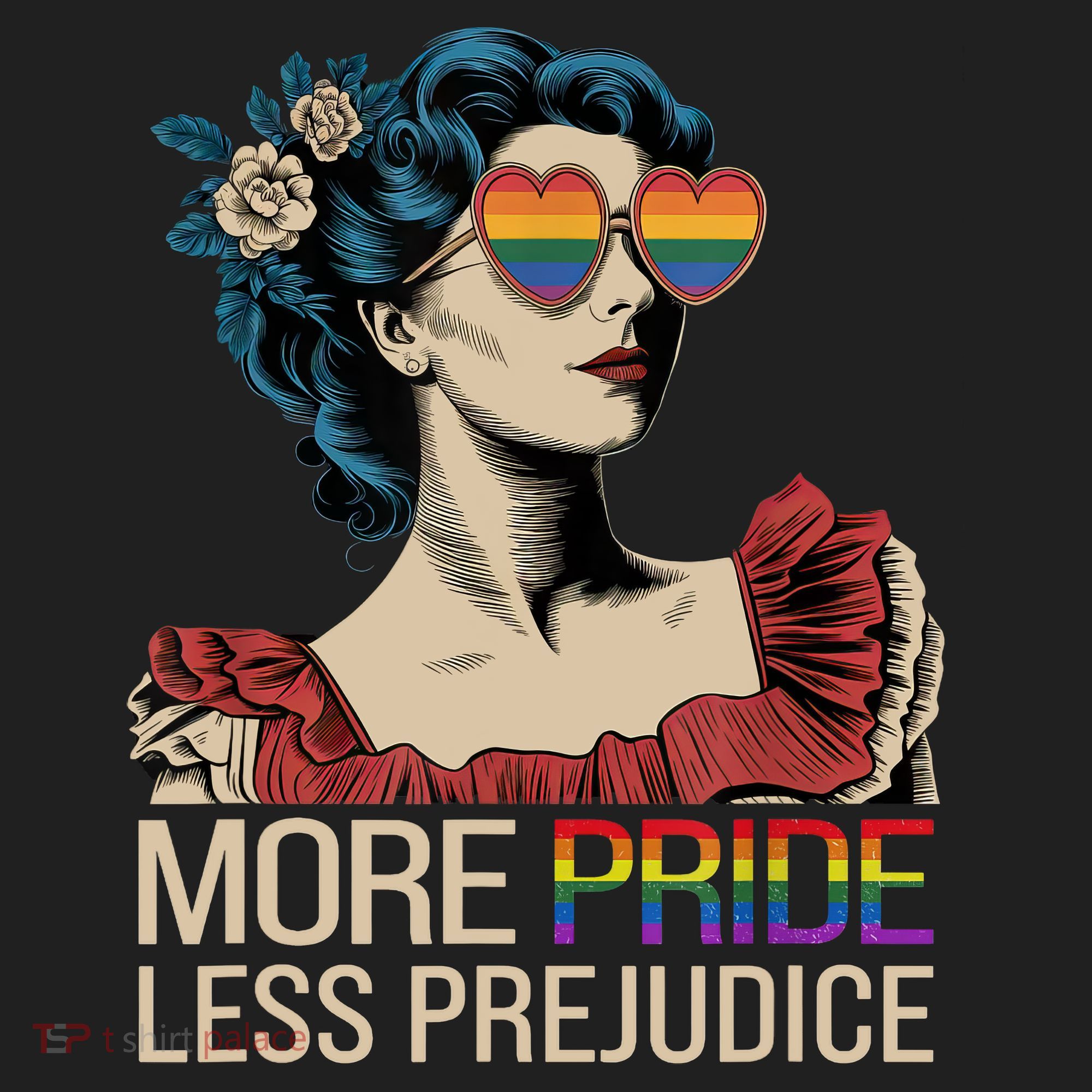 More Pride Less Prejudice Pride Month LGBTQ  Women's Sweatshirt