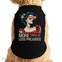 More Pride Less Prejudice Pride Month LGBTQ  Doggie Tank thumb 0