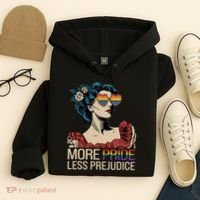 More Pride Less Prejudice Pride Month LGBTQ  Hoodie thumb 4