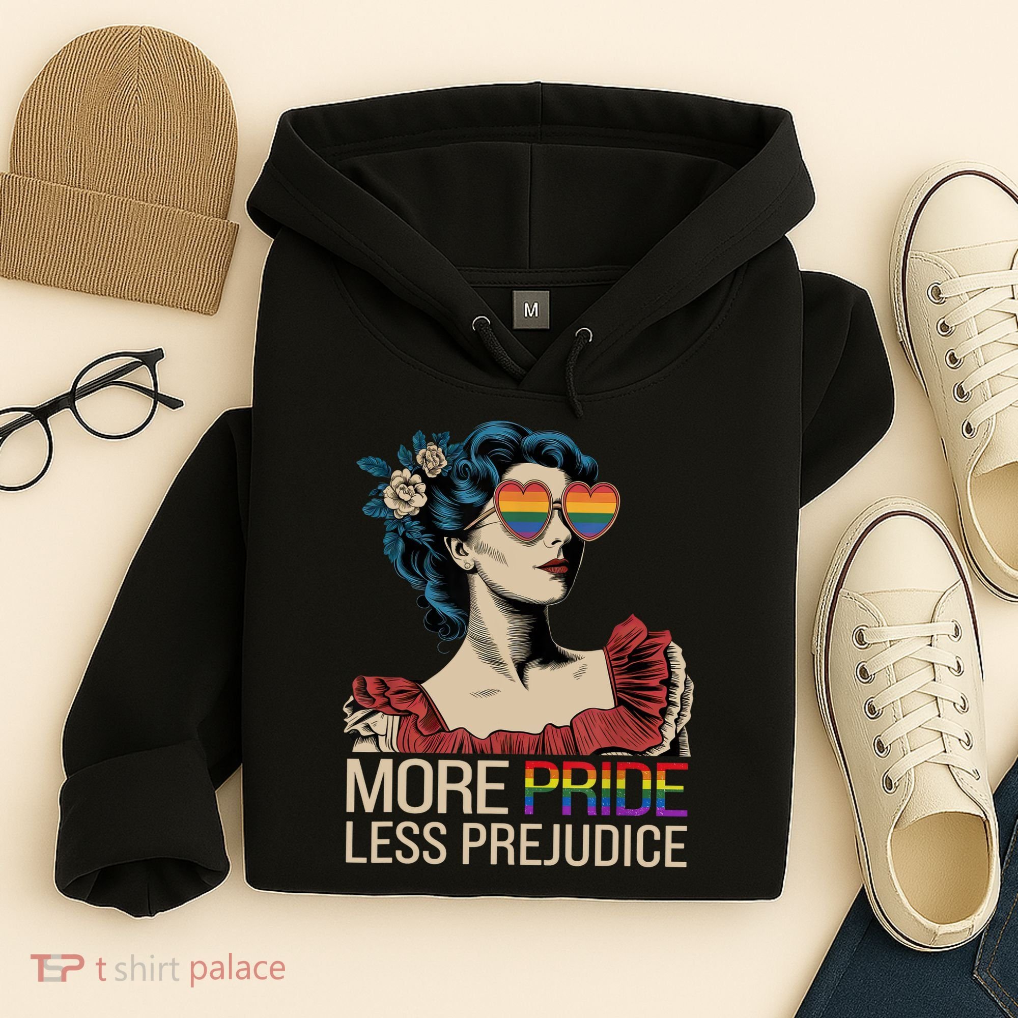 More Pride Less Prejudice Pride Month LGBTQ  Hoodie