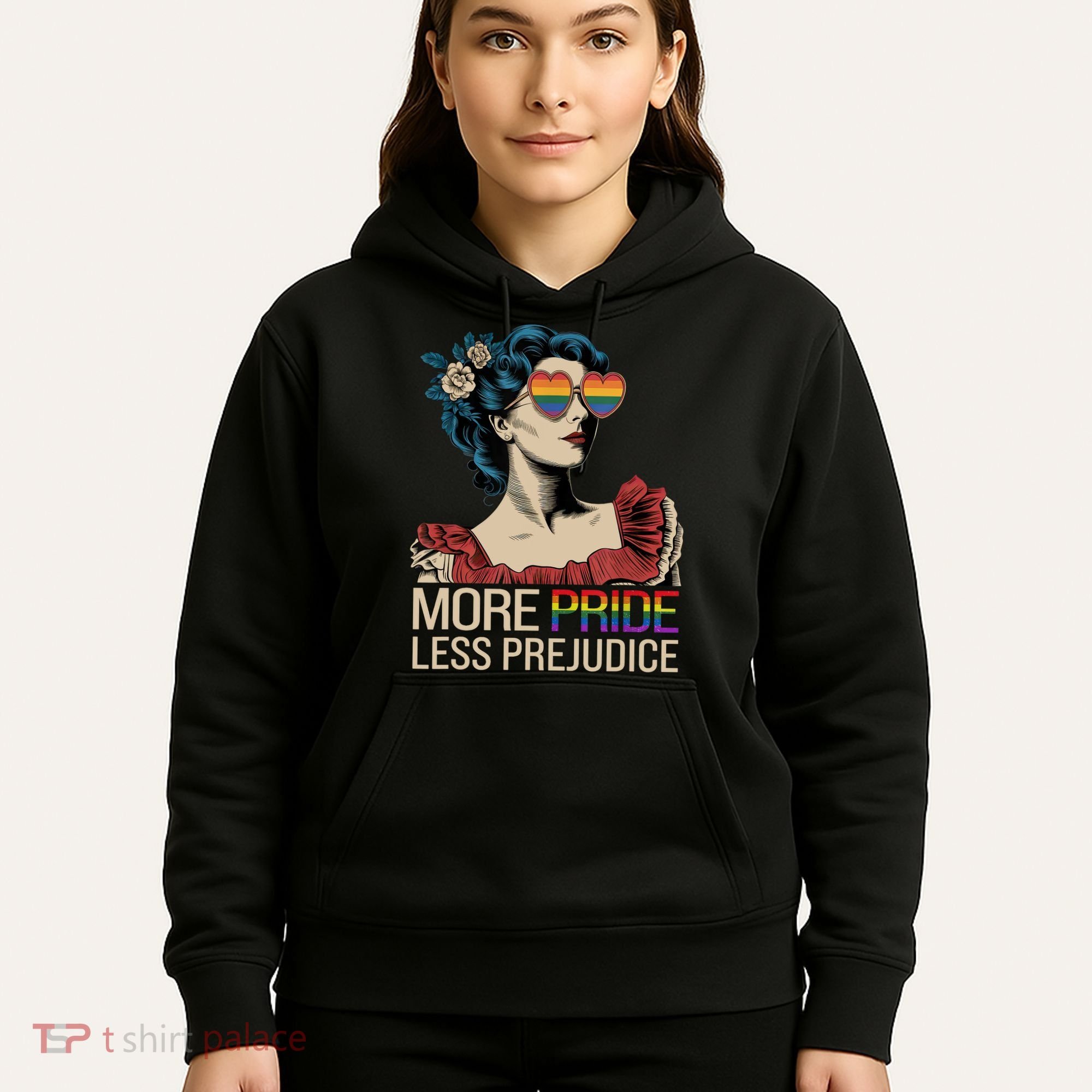 More Pride Less Prejudice Pride Month LGBTQ  Hoodie
