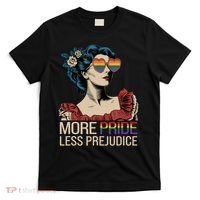 More Pride Less Prejudice Pride Month LGBTQ  T-Shirt thumb 0