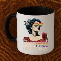 More Pride Less Prejudice Pride Month LGBTQ  Coffee Mug thumb 2