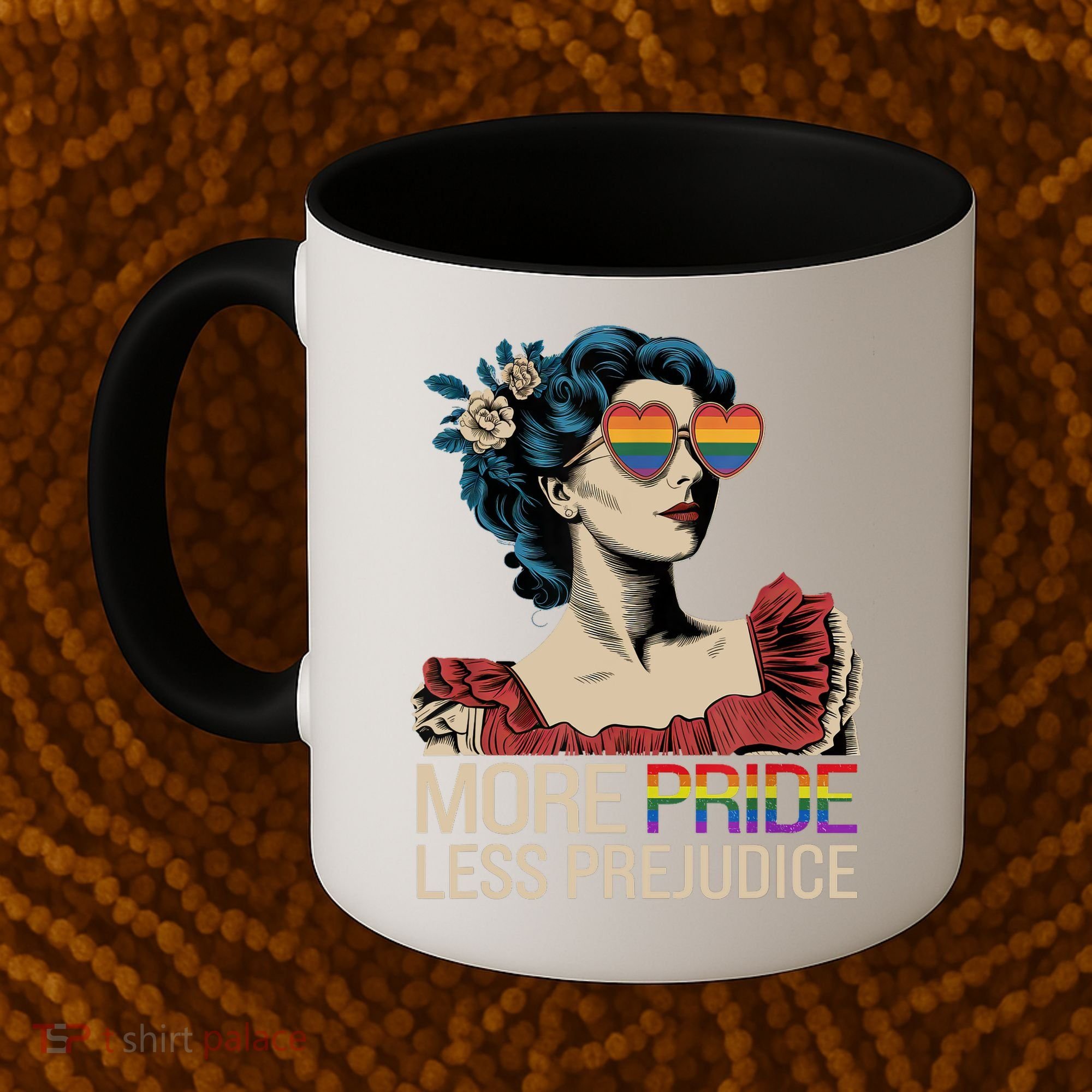 More Pride Less Prejudice Pride Month LGBTQ  Coffee Mug