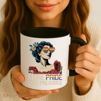More Pride Less Prejudice Pride Month LGBTQ  Coffee Mug thumb 3