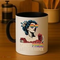 More Pride Less Prejudice Pride Month LGBTQ  Coffee Mug thumb 4