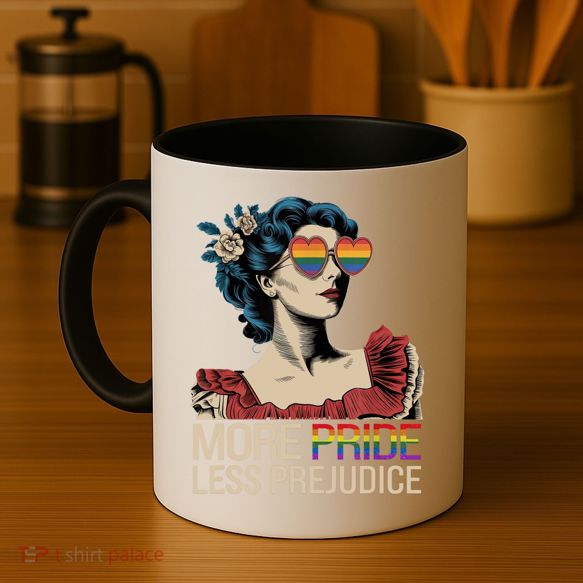 More Pride Less Prejudice Pride Month LGBTQ  Coffee Mug
