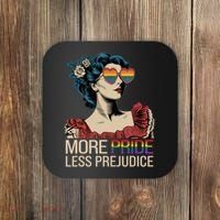 More Pride Less Prejudice Pride Month LGBTQ  Coaster thumb 0