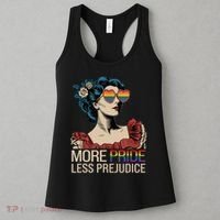 More Pride Less Prejudice Pride Month LGBTQ  Women's Tank Top thumb 3