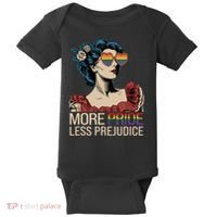 More Pride Less Prejudice Pride Month LGBTQ  Baby Bodysuit thumb 0
