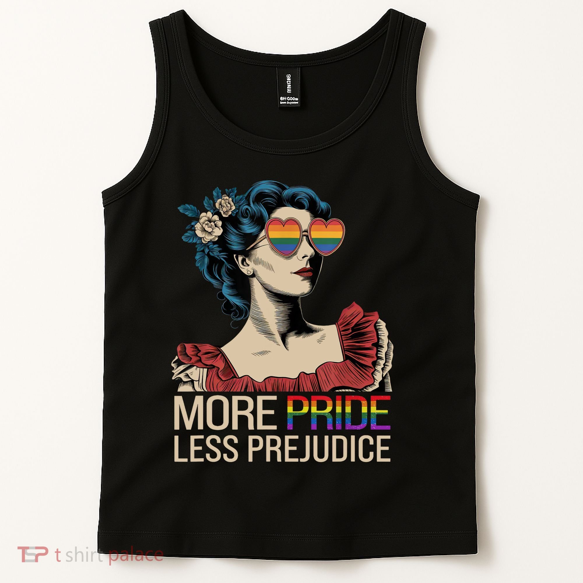 More Pride Less Prejudice Pride Month LGBTQ  Tank Top