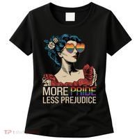 More Pride Less Prejudice Pride Month LGBTQ  Women's T-Shirt thumb 0