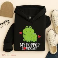 My Poppop Loves Me For Grandson Hoodie thumb 4