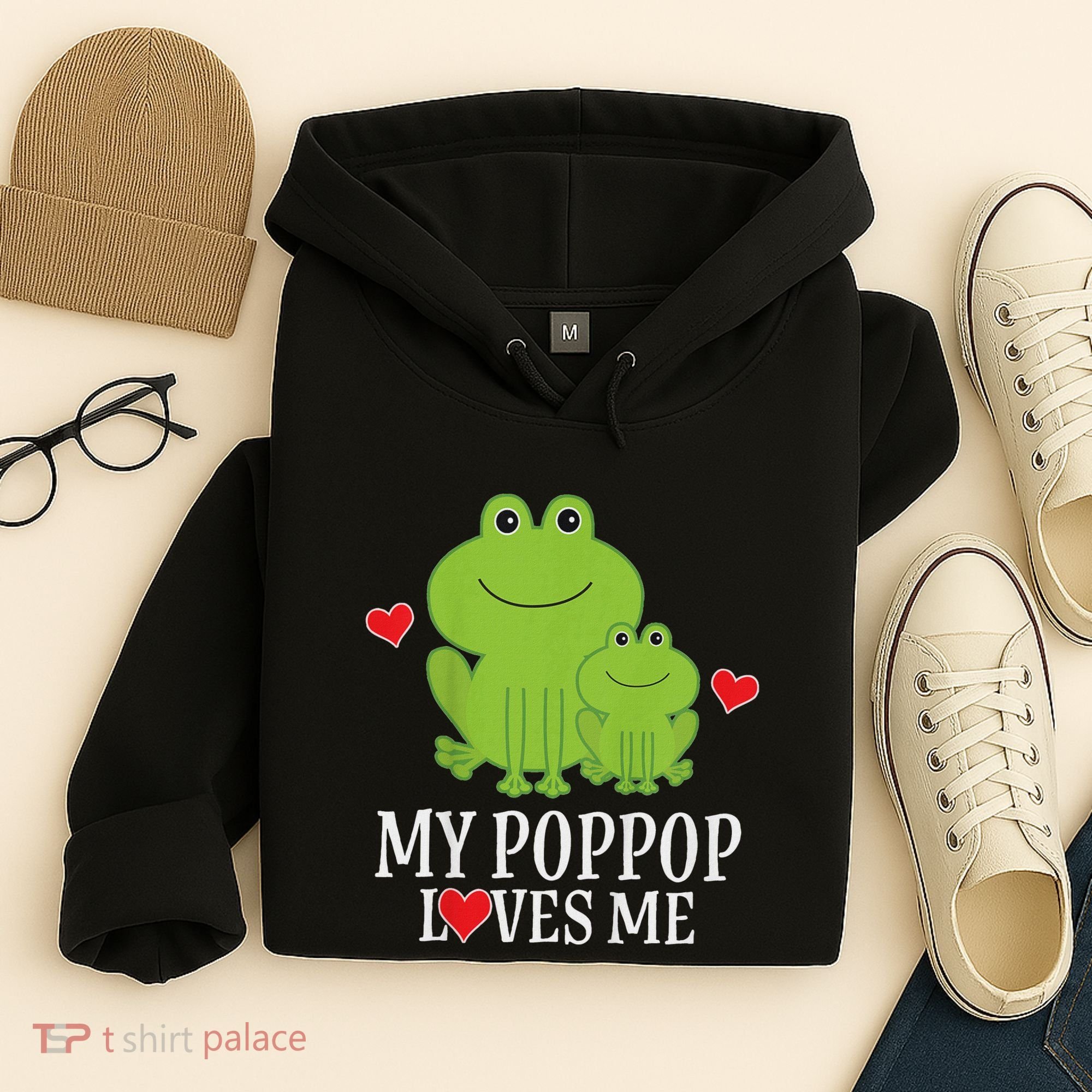 My Poppop Loves Me For Grandson Hoodie