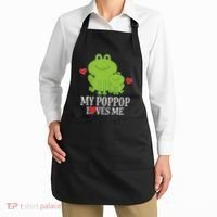 My Poppop Loves Me For Grandson Apron thumb 2
