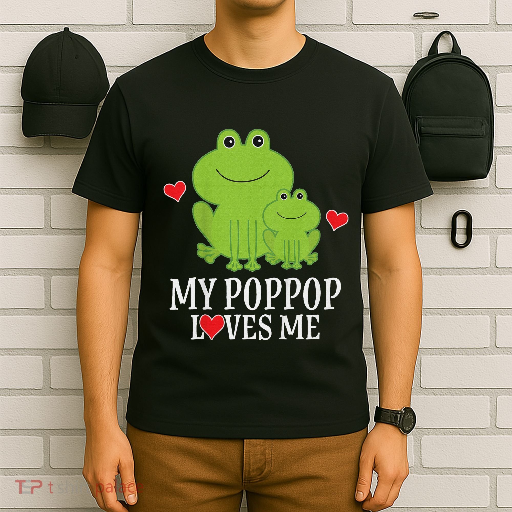 My Poppop Loves Me For Grandson T-Shirt