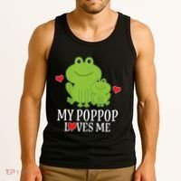 My Poppop Loves Me For Grandson Tank Top thumb 3