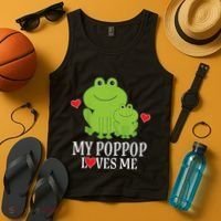 My Poppop Loves Me For Grandson Tank Top thumb 4