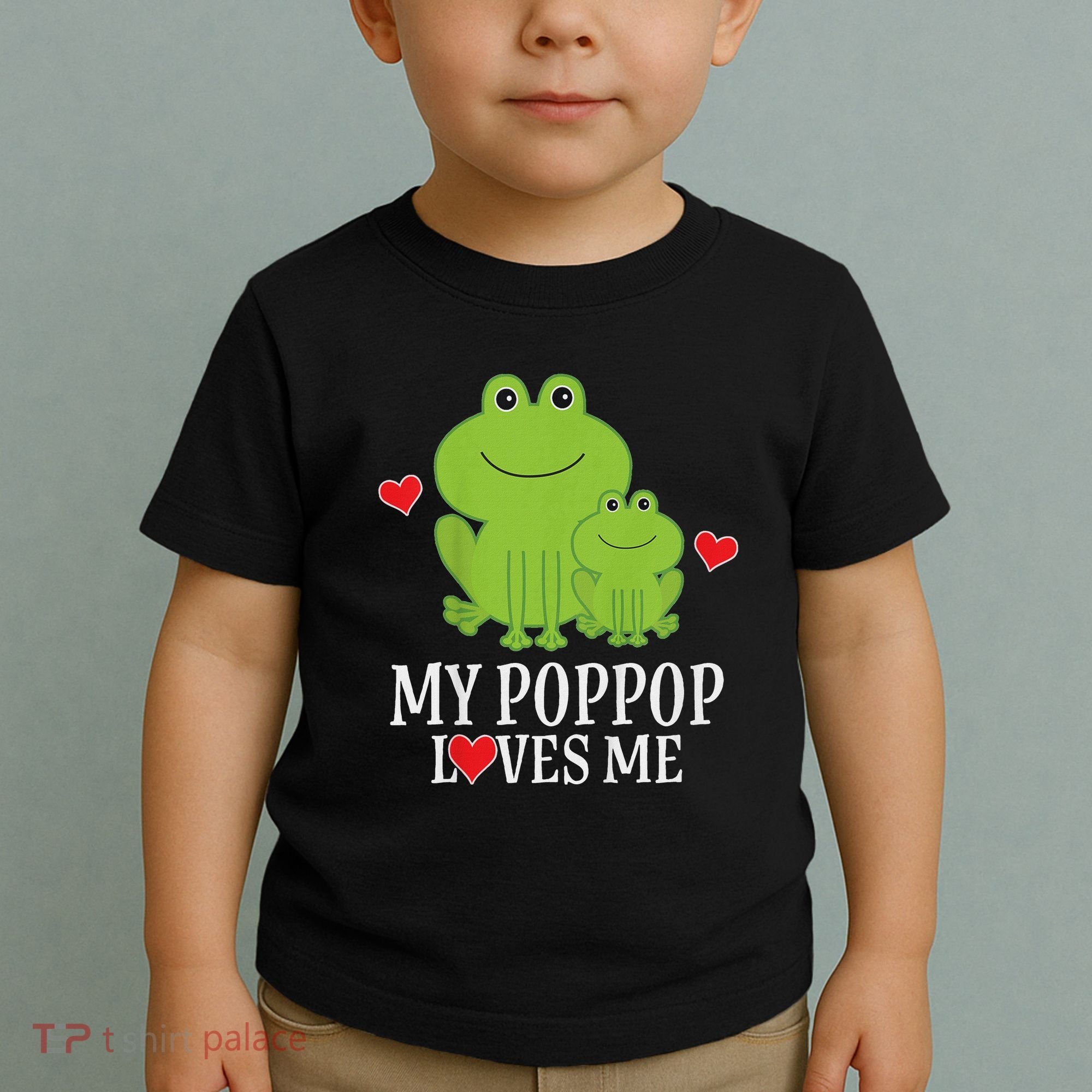 My Poppop Loves Me For Grandson Toddler T-Shirt