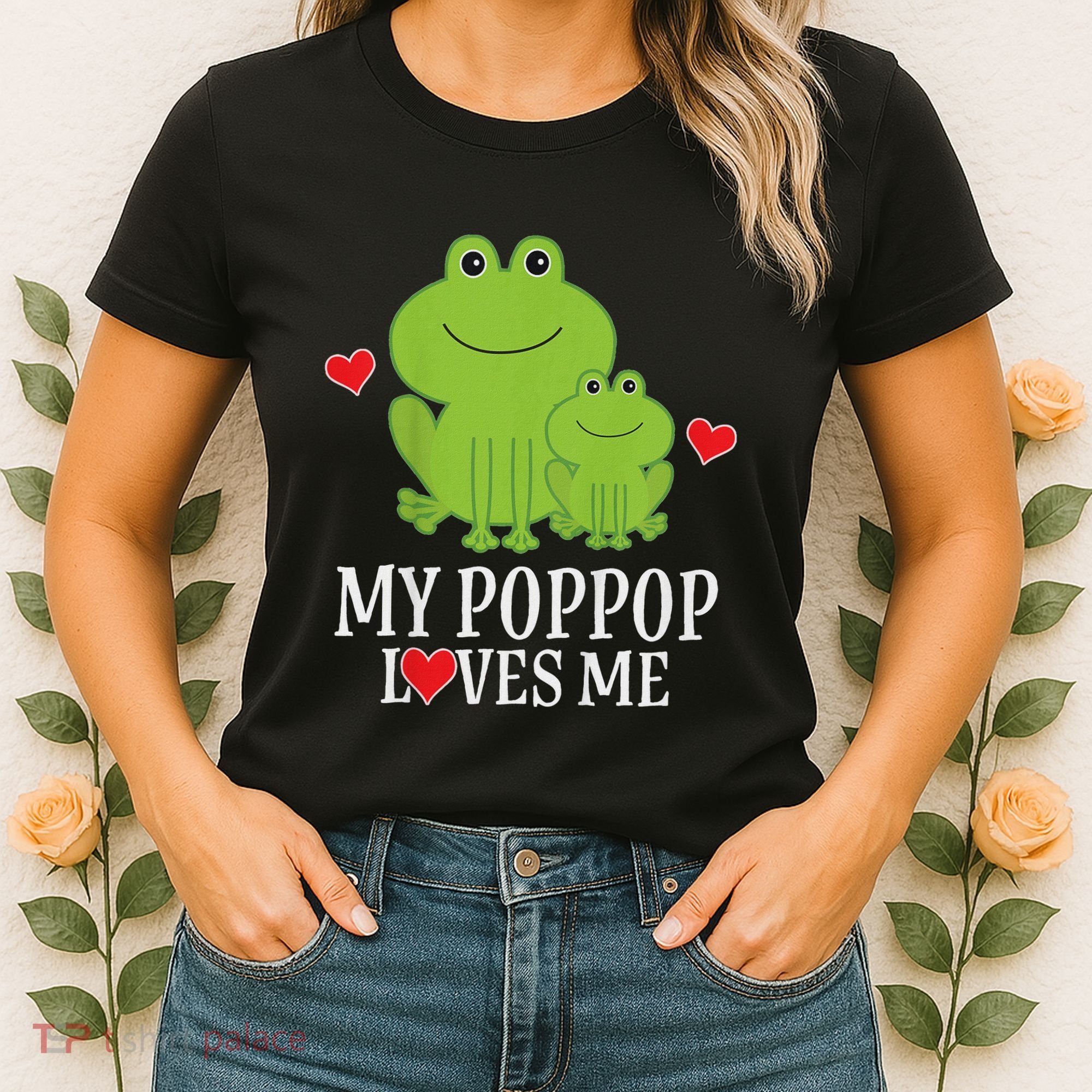 My Poppop Loves Me For Grandson Women's T-Shirt
