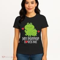 My Poppop Loves Me For Grandson Women's T-Shirt thumb 4