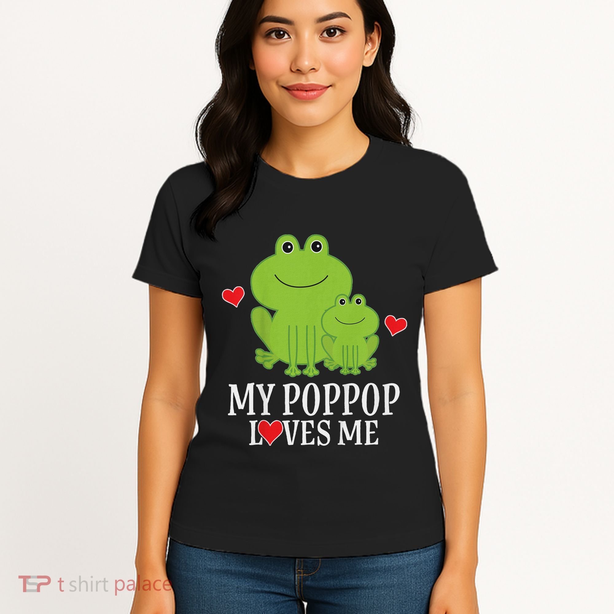 My Poppop Loves Me For Grandson Women's T-Shirt