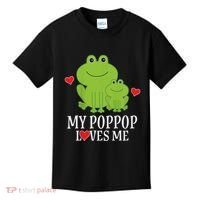 My Poppop Loves Me For Grandson Kids T-Shirt thumb 0