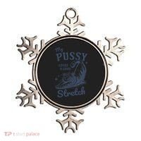 My Pussy Love A Good Stretch Funny Raunchy Cat Meme Ornament thumb 0