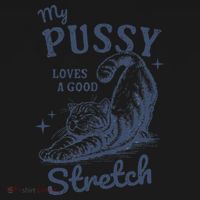 My Pussy Love A Good Stretch Funny Raunchy Cat Meme Women's Tank Top thumb 5