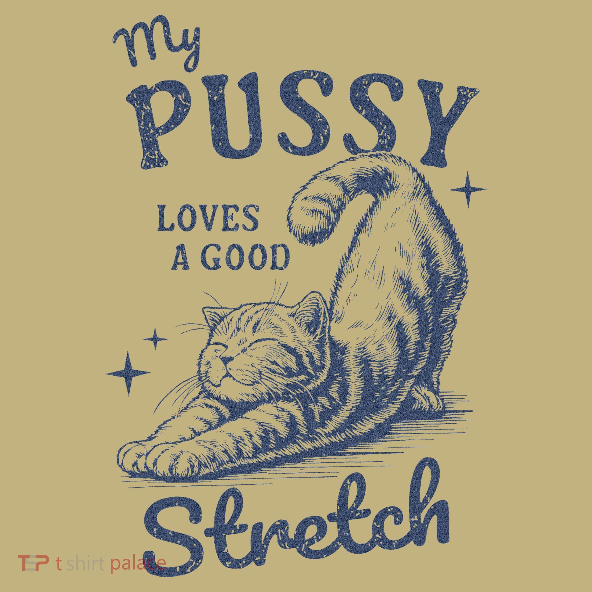 My Pussy Love A Good Stretch Funny Raunchy Cat Meme Mousepad