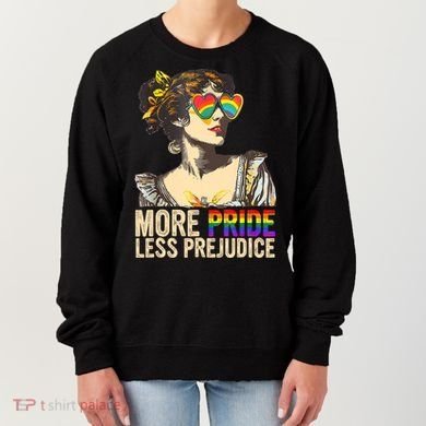 More Pride Less Prejudice Lgbtq Rainbow Women's Sweatshirt