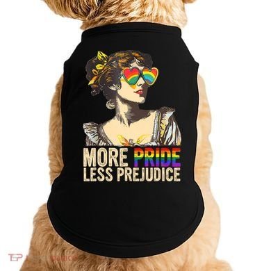 More Pride Less Prejudice Lgbtq Rainbow Doggie Tank